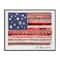 Stupell Industries God Bless America Phrase Macrame Pattern Flag Framed Giclee Art